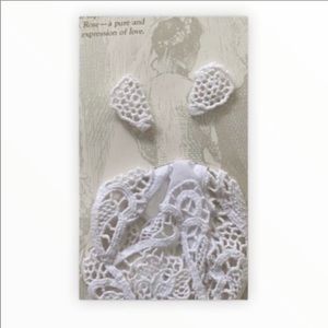 Lillian Rose Bride Lace Wedding Handkerchief NIB